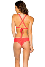 LA CABAÑA - Halter Top & Scrunch Ruched Back Brazilian Bottom • Girl On Fire
