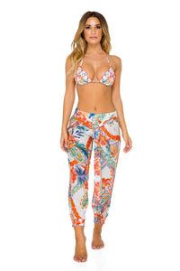MERENGUITO - Wavey Triangle Top & Waist Band Pants • Multicolor