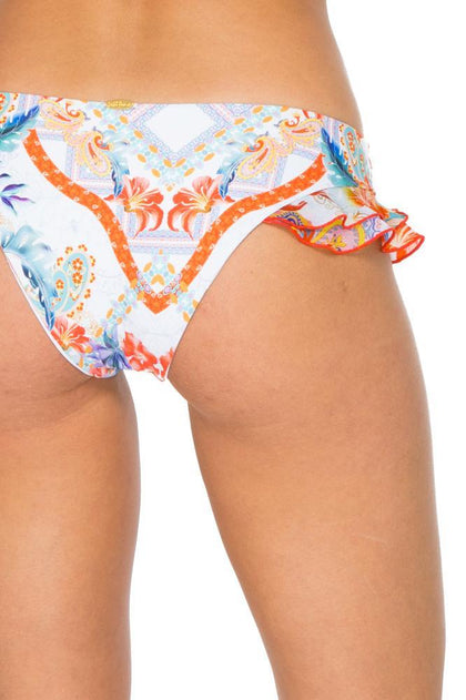 MERENGUITO - Ruffle Halter Top & Morena Moderate Bottom • Multicolor