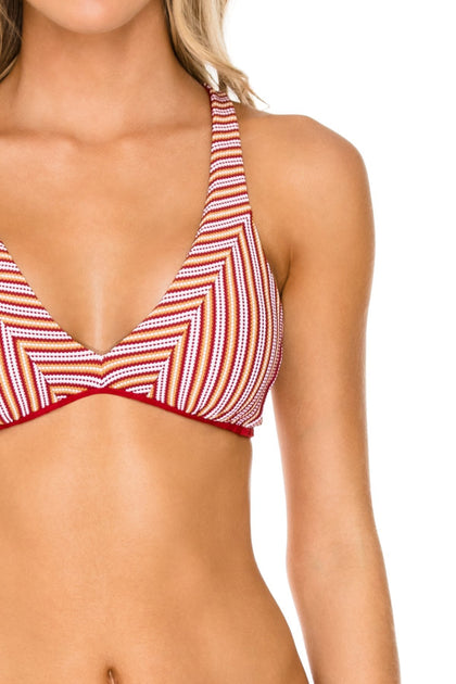 TORRE DE ORO - Cross Back Halter Top & Moderate Bottom • Torero