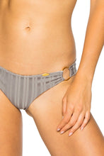 TURI TURAI - Crop Tank Top & Wavey Ruched Back Brazilian Bottom • Grey