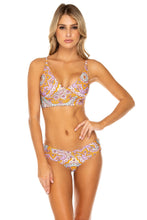 ALHAMBRA - Cross Back Bustier Top & Moderate Bottom • Lavanda