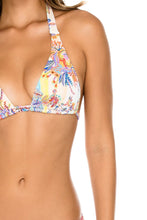 ALCAZAR - Triangle Halter Top & Full Bottom • Multicolor