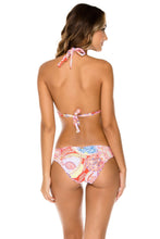 DYNASTY - Triangle Halter Top & Seamless Full Ruched Back Bottom • Rojo