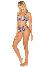 MAESTRANZA - Molded Push Up Bandeau Halter Top & High Rise Cheeky Bottom • Black