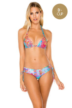 LA MEZQUITA - Triangle Halter Top & Drawstring Side Full Bottom • Multicolor