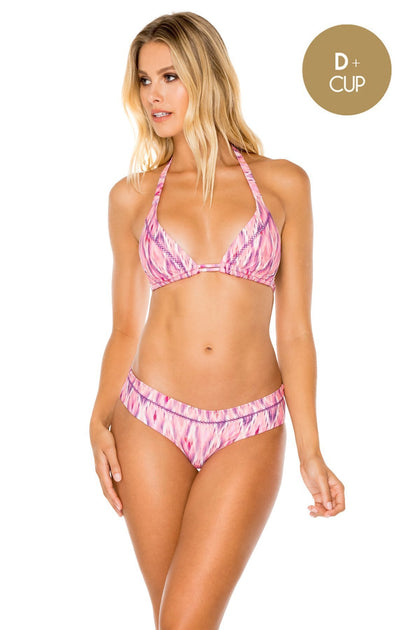 CADIZ - Triangle Halter Top & Mamasita Bottom • Multicolor