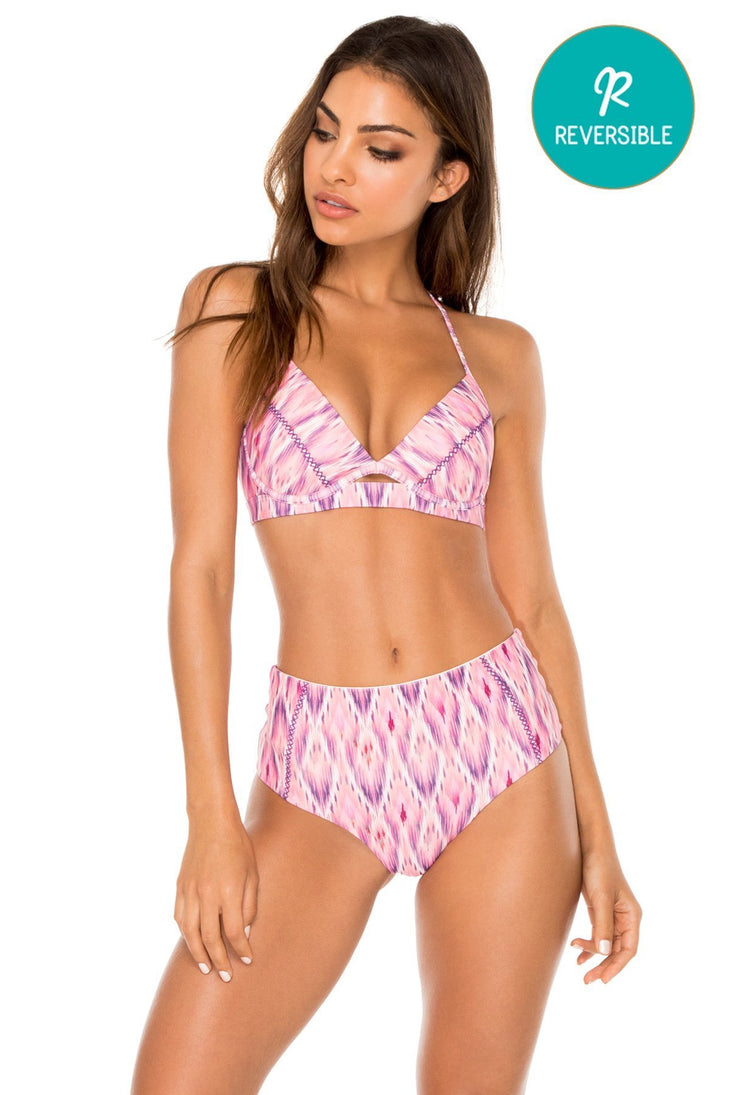 CADIZ - Underwire Top & High Rise Cheeky Bottom • Multicolor