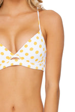 ITSY BITSY - Underwire Top & Strappy Brazilian Ruched Back Bottom • Yellow