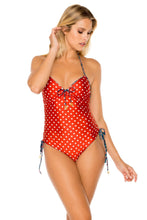 CORDOBA - Drawstring High Leg One Piece • Multicolor