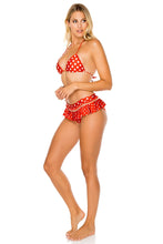 MACARENA - Wavey Triangle Top & Ruffle Mess Divided Full Bottom • Ole Red