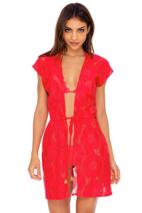 BOHO DREAM - Vest Dress • Rojo