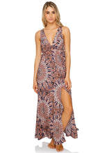 LA REINA DEL SUR - V Neck Long Dress • Multicolor