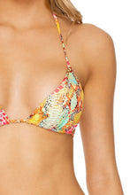 SMOKE SHOW - Triangle Top & Wavey Ruched Back Brazilian Tie Side Bottom • Multicolor