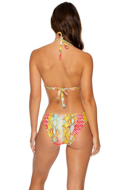 SMOKE SHOW - Triangle Halter Top & Full Bottom • Multicolor