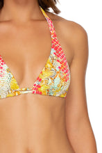 SMOKE SHOW - Triangle Halter Top & Full Bottom • Multicolor