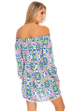 ANGEL FACE - Cuff Bell Sleeve Dress • Multicolor