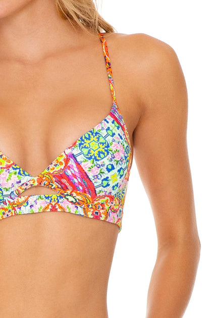 RAYANDO EL SOL - Underwire Top & Split Side Wide Leg Pant • Multicolor