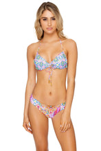 RAYANDO EL SOL - Bandeau Top & Seamless Full Ruched Back Bottom • Multicolor