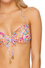 RAYANDO EL SOL - Bandeau Top & Seamless Full Ruched Back Bottom • Multicolor