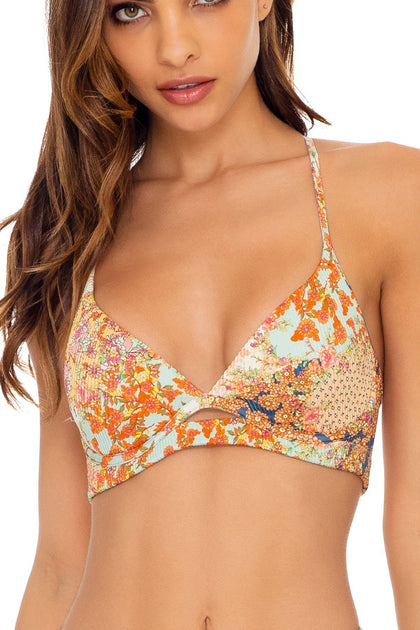 SALTY BUT SWEET - Underwire Top & Tab Side High Leg Bottom • Multicolor