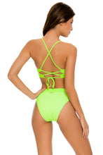 LULI BABE IN MIAMI - Underwire Top & High Leg Banded Waist Bottom • Neon Lime Runway