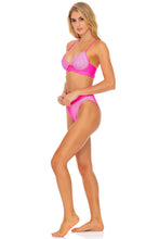 LULI BABE IN MIAMI - Underwire Top & High Leg Banded Waist Bottom • Barbie Pink