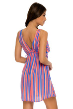 PLAY TIME - V Neck Short Dress • Multi Royal