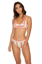 PLAY TIME - Tank Bralette & High Leg Banded Waist Bottom • Multi White