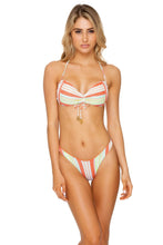 PLAY TIME - Bandeau Top & High Leg  Bottom • Multi White
