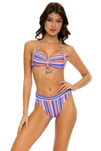 PLAY TIME - Bandeau Top & High Leg Banded Waist Bottom • Multi Royal