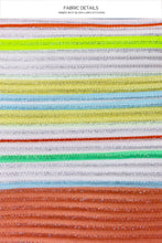 PLAY TIME - Triangle Top & Wavey Ruched Back Tie Side Bottom • Multi White