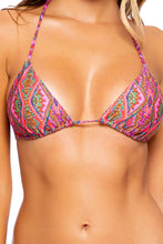 VAMOS A CABOS - Triangle Top & Wavey Ruched Back Tie Side Bottom • Multicolor