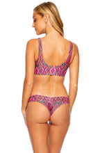 VAMOS A CABOS - Lace Up Bralette & Seamless Wavey Ruched Back Bottom • Multicolor