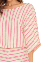 CHAMPAGNE POP - Open Shoulder Romper • Rose