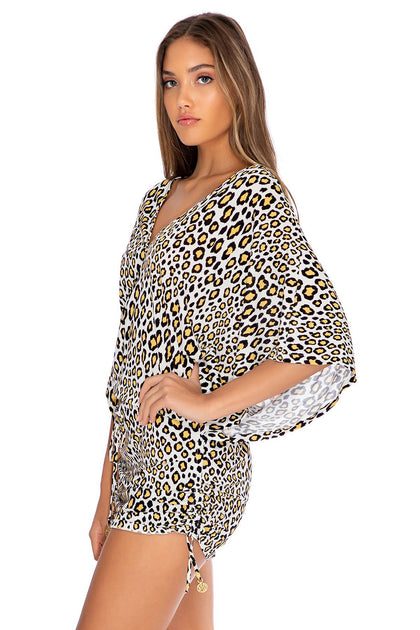 WILD SIDE - Cabana V Neck Dress • Multicolor