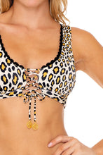 WILD SIDE - Lace Up Bralette & High Leg Bottom • Multicolor