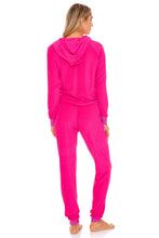 GLOW BABY GLOW - Hoodie Cut Out Jacket & Jogger Pants • Pink