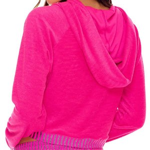 GLOW BABY GLOW - Hoodie Cut Out Cropped Jacket