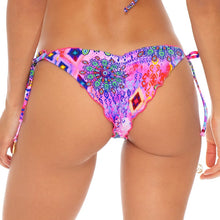 PINK LAGOON - Wavey Ruched Back Brazilian Tie Side Bottom