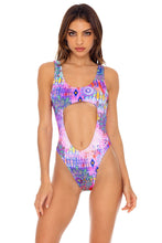 PINK LAGOON - Tank Open One Piece • Multicolor