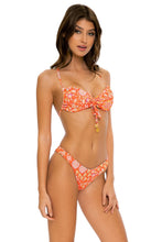 CALYPSO - Bandeau Top & High Leg Bottom • Rojo