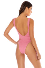 RIVER DANCE - Open Side One Piece Bodysuit • Blush