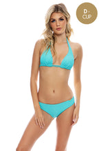 PURA CURIOSIDAD - Triangle Halter Top & Seamless Full Ruched Back Bottom • Mar