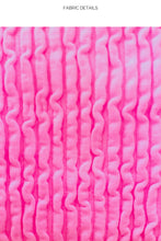 PURA CURIOSIDAD - One Shoulder Lace Back Top & High Leg Banded Waist Bottom • Miami Vice Pink Digital Presentation