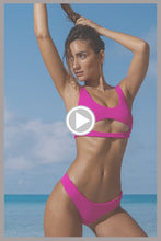 PURA CURIOSIDAD - Open Front Bralette & Seamless Wavy Ruched Back Bottom • Kiss Me Pink Campaign