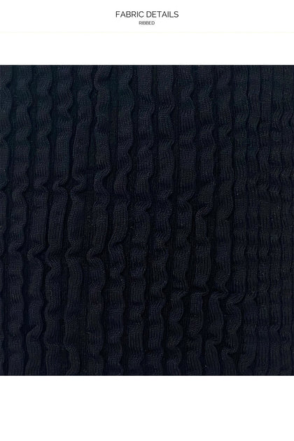 PURA CURIOSIDAD - Open Front Bralette & High Leg Bottom • Black Campaign