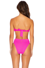 PURA CURIOSIDAD - Free Form Bandeau & High Leg Banded Waist Bottom • Pretty Pink