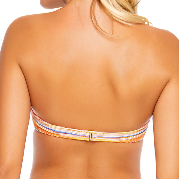 HEAT WAVES - Underwire Push Up Bandeau Top