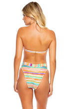 HEAT WAVES - Underwire Push Up Bandeau Top & High Leg Banded Waist Bottom • Multicolor